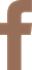 Facebook logo in brown color.